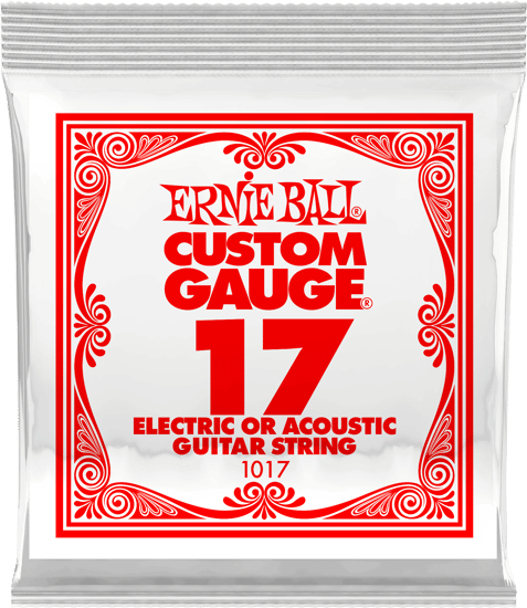 Ernie Ball 1017 Plain Steel Electric Single String, 17