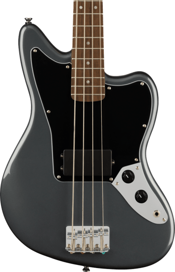 Squier Affinity Series Jaguar Bass H, Laurel Fingerboard, Charcoal Frost Metallic