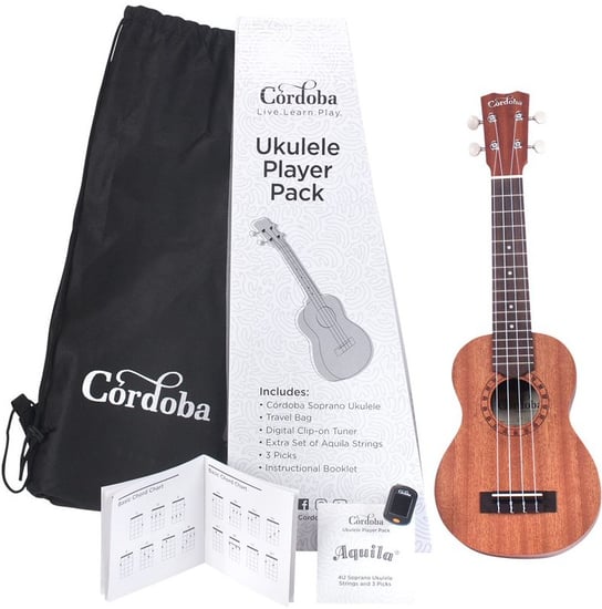 Cordoba Soprano Ukulele Player Pack with Accessories