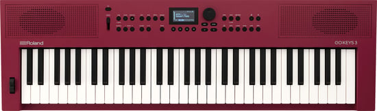 Roland GO:Keys 3 Music Creation Keyboard, Dark Red