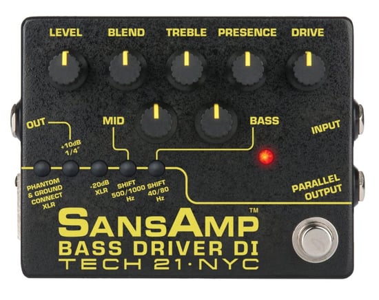 Tech 21 BSDR SansAmp Bass Driver DI V2 Pedal
