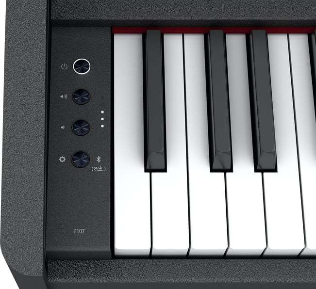 Roland F107 Digital Piano, Black Panel