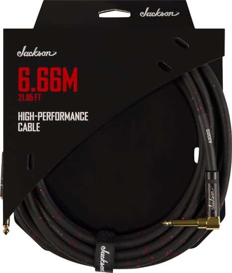 Jackson High Performance Cable, Black and Red, 6.66m
