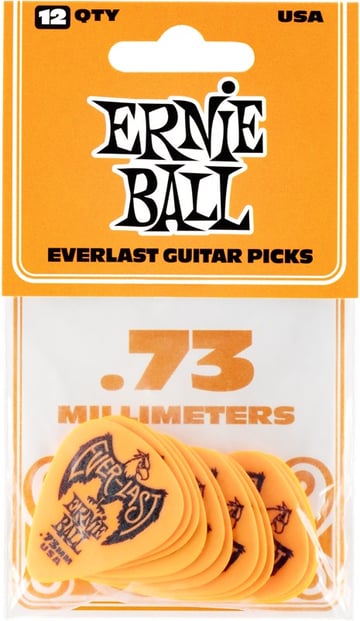 Ernie Ball Everlast .73mm Orange 12 Pack Front