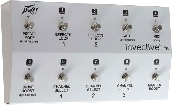 Peavey Invective 120 Footswitch LHS