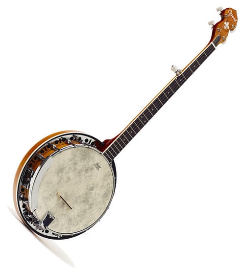 Ozark 2306G Banjo, 5 String, Cherry Sunburst
