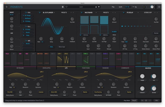 Arturia Pigments 4 Software Synth Effects