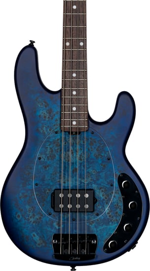 Sterling RAY34PB StingRay Bass, Neptune Blue Satin