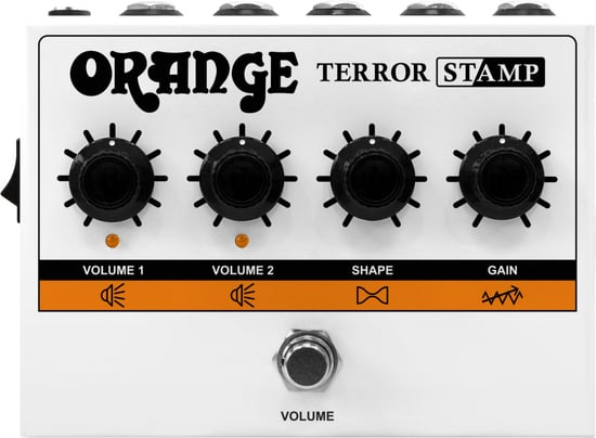 Orange Terror Stamp Amp Pedal