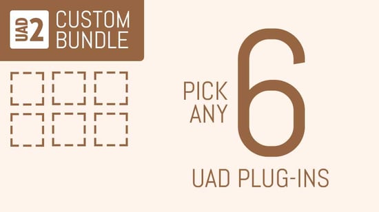 UA Custom 6 Bundle - Choose Any 6 UAD Plugins