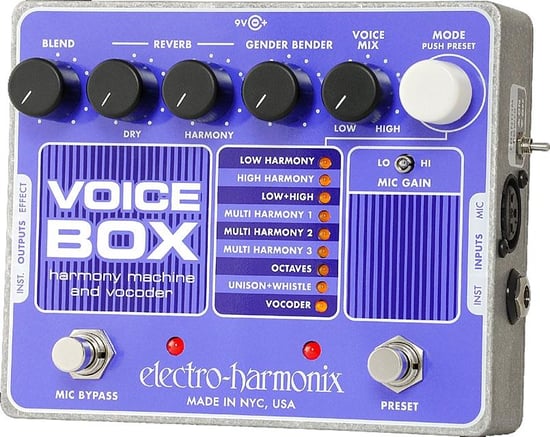 Electro-Harmonix Voice Box Vocal Harmony Machine Pedal, B-Stock