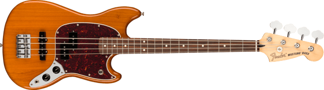 Fender Mustang Bass PJ Pau Ferro, Aged Natural
