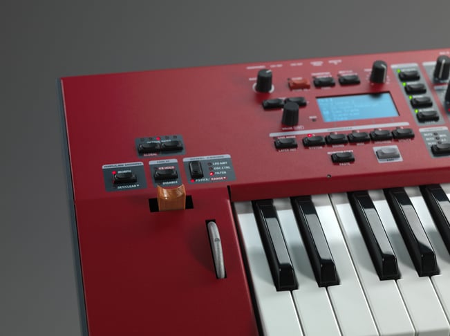 Nord Wave 2 Synthesizer, mod wheel view
