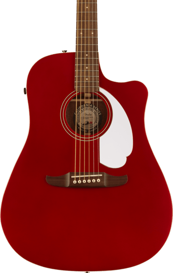 Fender Redondo Player Dreadnought Electro-Acoustic, Candy Apple Red
