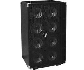 Phil Jones Bass C8 Compact 800W 8x5 Bass Cab, Black