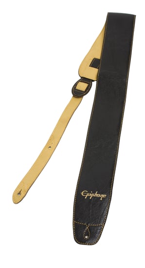 Epiphone Leather Strap, Black