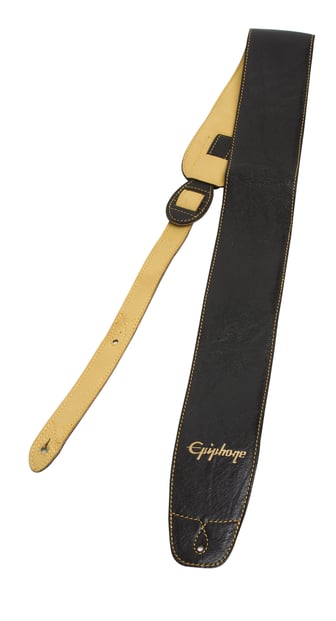 Epiphone Leather Strap Black