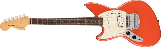 Fender Kurt Cobain Jag-Stang Fiesta Red LH, Front