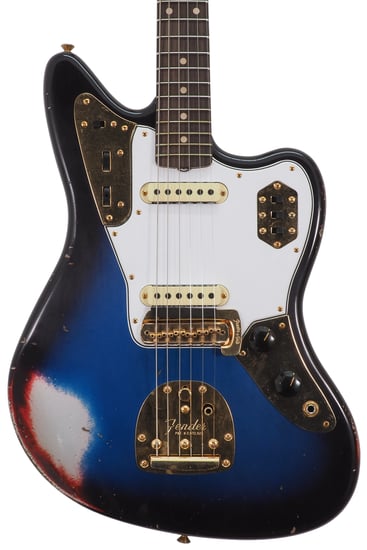 Fender Custom Shop 1962 Jaguar Relic, Gold HW, Desert Sunset
