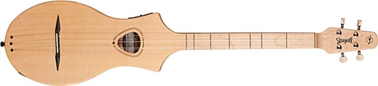 Seagull M4 Merlin Fretted Dulcimer with Pickup, Natural Spruce