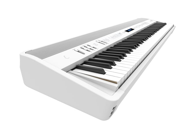 Roland FP-90X Digital Piano White Angle