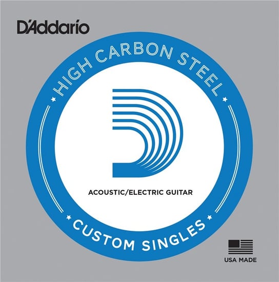 D'Addario PL013 Plain Steel Acoustic/Electric Single String, 13