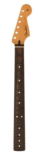 Fender Satin Roasted Maple Stratocaster Neck, 22 Jumbo Frets, 12in, Rosewood, Flat Oval Shape