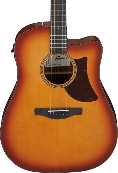 Ibanez AAD50CE Dreadnought Electro-Acoustic, Light Brown Sunburst Low Gloss