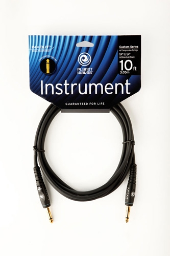 D'Addario PW-G-10 Custom Series Instrument Cable, 3m/10ft