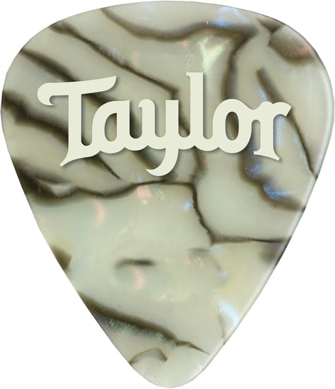 Taylor 80737 Celluloid 351 Picks, 1.21mm, Abalone, 12 Pack