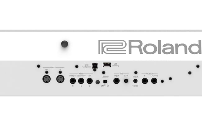 Roland FP-90X Digital Piano White Connections