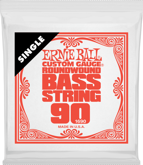 Ernie Ball 1690 Nickel Wound Bass Single String, 90
