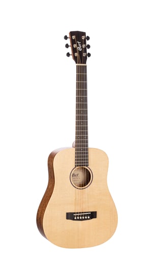 Cort Earth Mini Dreadnought Acoustic with Bag, Open Pore with Bag