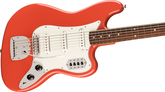 Fender Vintera II 60s Bass VI Red Tilt 1