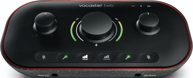 Focusrite Vocaster Two Audio Interface Tilt
