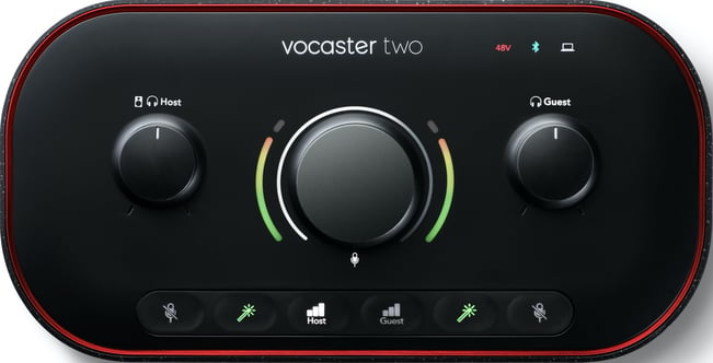 Focusrite Vocaster Two Audio Interface Front