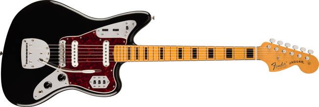 Fender Vintera II 70s Jaguar Black Front