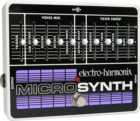 Electro-Harmonix Micro Synthesizer Analog Guitar Synth Pedal
