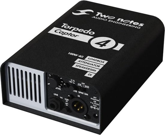 Two Notes Torpedo Captor 4 Compact Load Box Amp DI, 4 Ohm