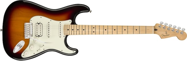 Player Stratocaster HSS 3 Tone Sunburst Maple 