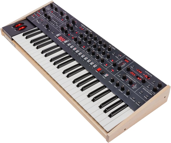 Sequential Trigon-6 Analog Synthesizer Left