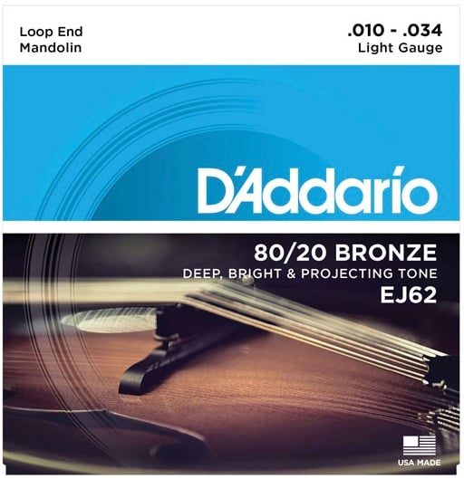 D'Addario EJ62 Mandolin Strings, 10-34