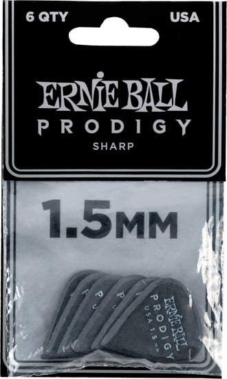 Ernie Ball 9335 Prodigy Sharp Pick, 1.5mm, 6 Pack