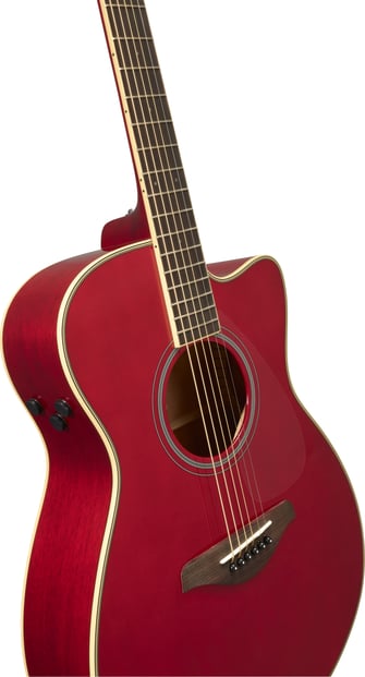 Yamaha FSC-TA Electro Acoustic Ruby Red Body 1