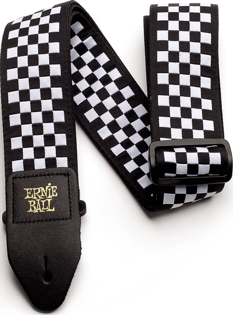 Ernie Ball Jacquard Strap Black/White Checkered