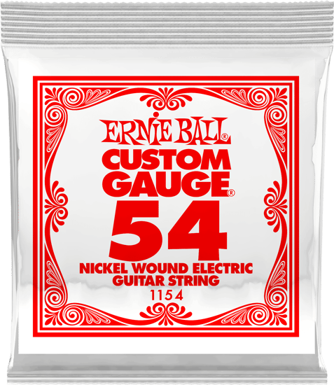 Ernie Ball 1154 Nickel Wound Electric Single String, 54