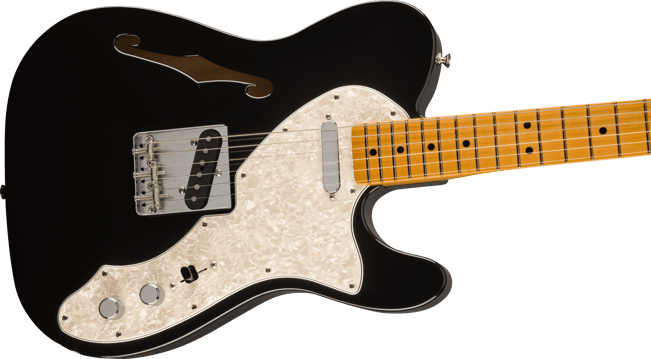 Fender Vintera II Tele Thinline Black Tilt 1