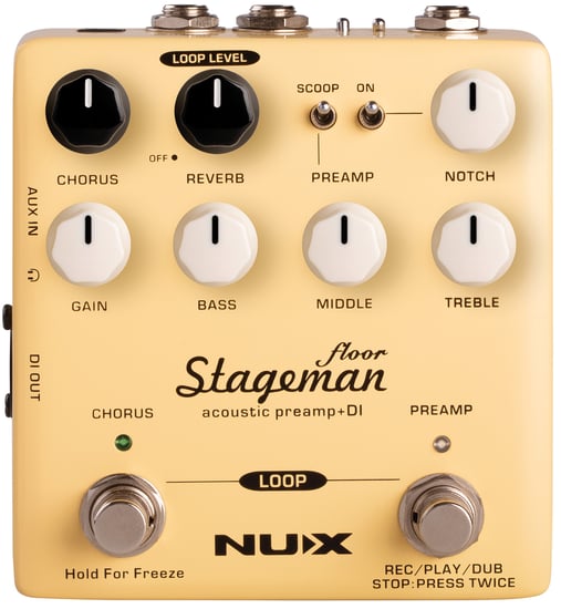NU-X Stageman Floor Acoustic Preamp DI Pedal