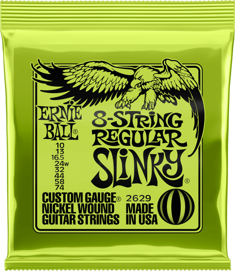 Ernie Ball 2629 Regular Slinky, 8-String, 10-74