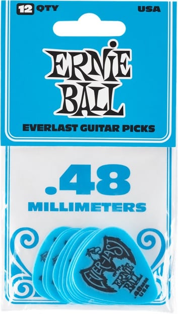 Ernie Ball Everlast .48mm Blue 12 Pack Front